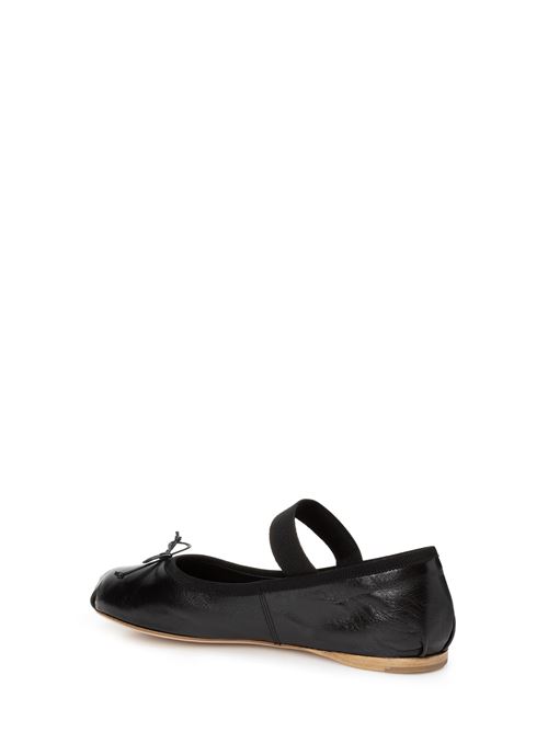 Leather ballet flats MIU MIU | 5F794DXUUFDX05F0002